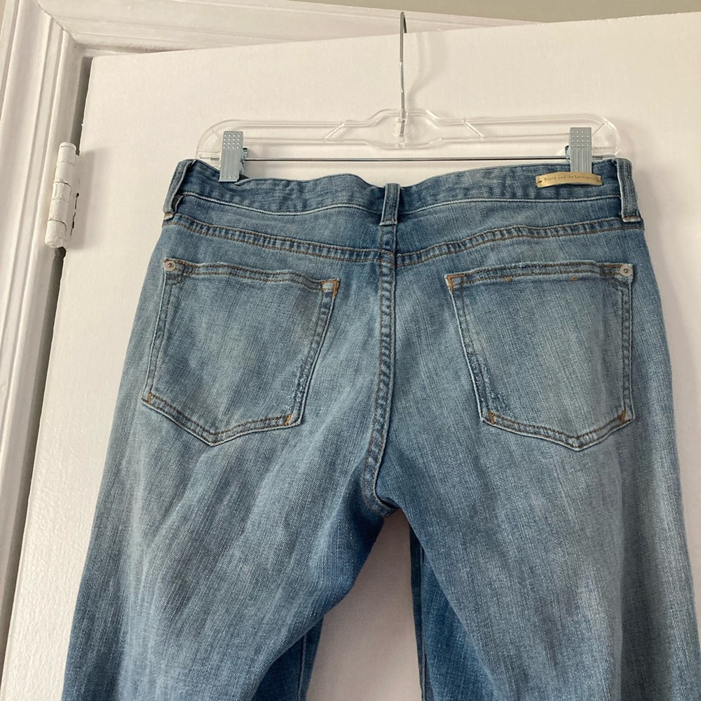 Anthropologie Pilcro and the Letterpress Slim Boyfriend Red Tassel Cropped Jeans - Picture 10 of 12